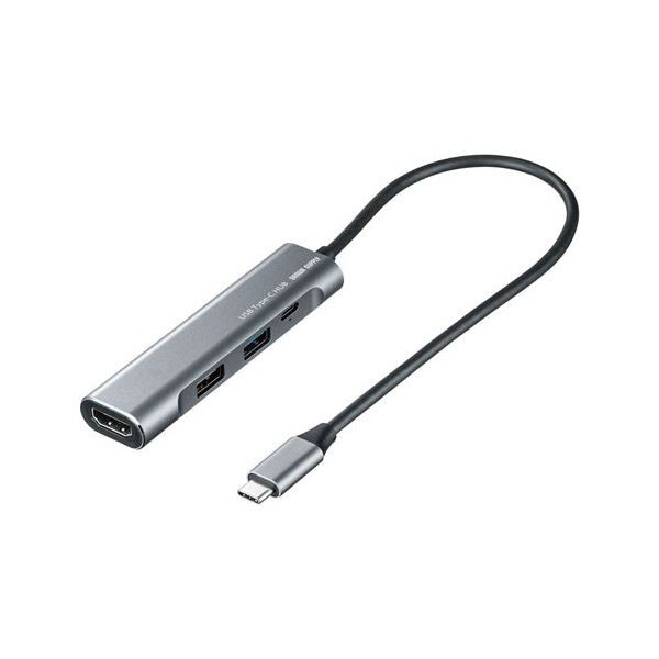 サンワサプライHDMIポート付 USB Type-Cハブ USB-3TCH37GM 1個 |b04