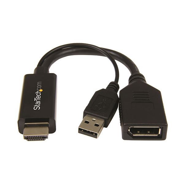 StarTech.com HDMI-DisplayPort変換ディスプレイアダプタ 4K対応 ブラック HD2DP 1個 |b04の通販は