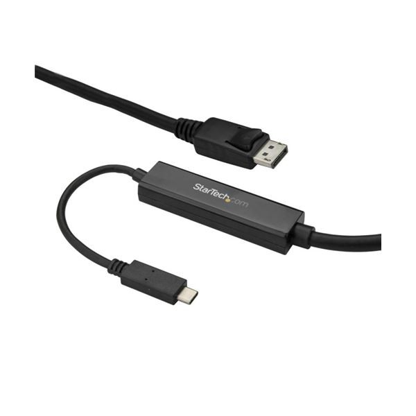 StarTech.com USB TypeC-DisplayPort 変換ディスプレイアダプタケーブル 3m 4K／60Hz ブラックCDP2DPMM3MB 1本 |b04