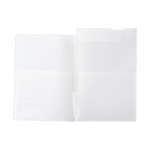 リヒトラブカルテフォルダー（フラップ付）ダブル（横型） A4ヨコ HK2004 1箱（100枚） |b04