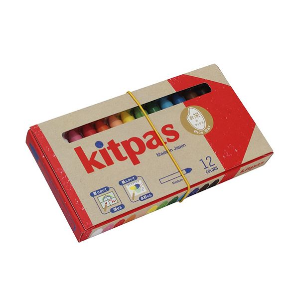 日本理化学キットパスミディアム 12色（各色1本）／パック KMRW-12C 1セット（10パック） |b04の通販は