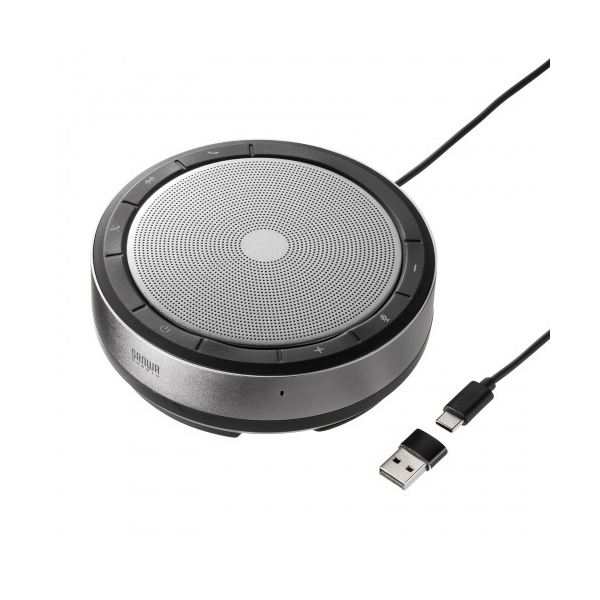 サンワサプライBluetooth会議スピーカーフォン（USB接続対応） MM-BTMSP6 1台 |b04