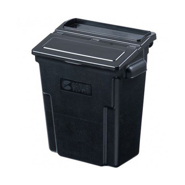 サンワサプライ3段式ワゴン用蓋付きサイドBOX 大 ブラック CART-FA3ST1BK 1個 (ワゴン別売り) |b04