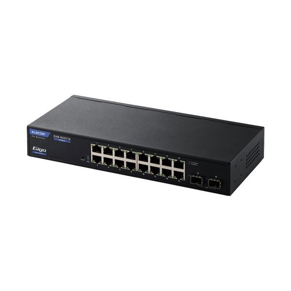 エレコムレイヤー2 Giga対応 Webスマートスイッチ 16ポート EHB-SG2C16 1台 |b04の通販は