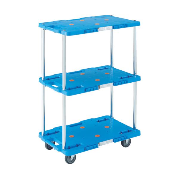 TRUSCOルートバン 3段式 370×500 青 MPB-503-B 1台 組立式 |b04の通販は 21,942円