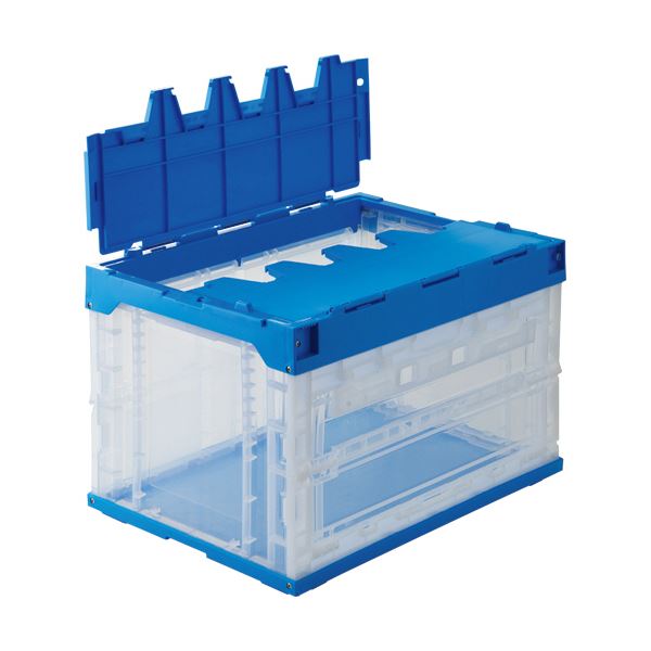 三甲折りたたみコンテナ扉付 長側1面扉付 50L フタあり 556280-00 1台 |b04の通販は 5,592円