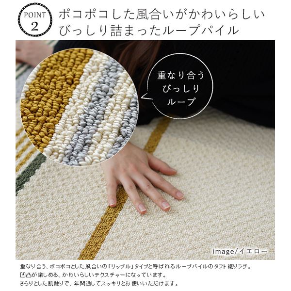 アレルブロック ラグマット/絨毯 (約190×240cm グレー) 撥水加工付き 防音機能 ミッドスタイル スミノエ (リビング) |b04の通販は