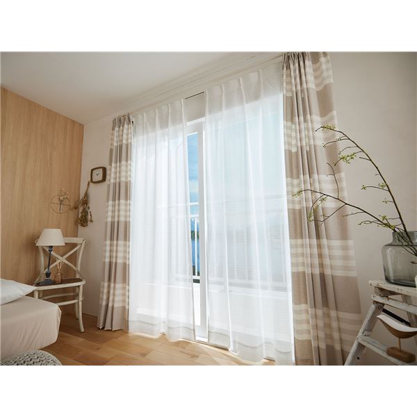 レースカーテン (ソステ 約100×176cm 1枚入 G1061) 洗える スミノエ 日本製 インテリア用品 |b04の通販は