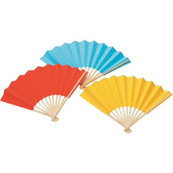 (まとめ)アーテック カラー扇子/せんす 柄：竹 イエロー(黄) (×40セット) |b04の通販は 14,271円