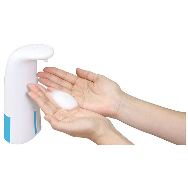 (まとめ) オートソープディスペンサー/衛生用品 (泡タイプ) 本体のみ 乾電池式 吐出量/約1.9ml 液体容量250ml (×2セット) |b04の通販は 5,278円