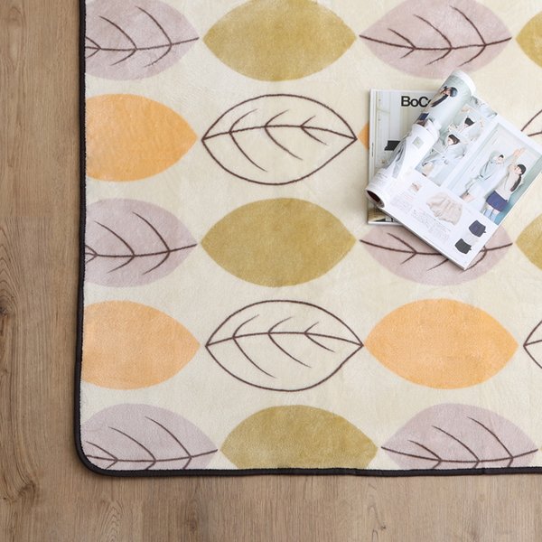 マイクロファイバー・デザインラグマット XLサイズ（約200×300cm）洗えるラグマット ハニーイエロー |b04の通販は 5,040円