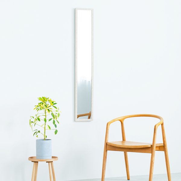 大塚家具ホワイト モダン ドレッサー 大きな鏡付き