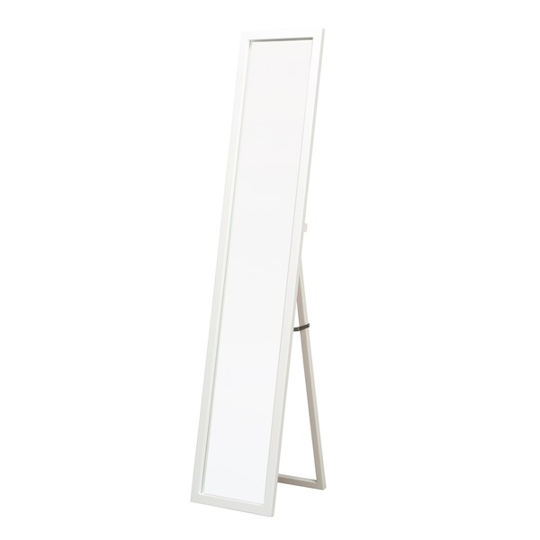 ルックスタンドミラー(ホワイト/白) 幅30cm 姿見鏡/全身/ミラー/飛散