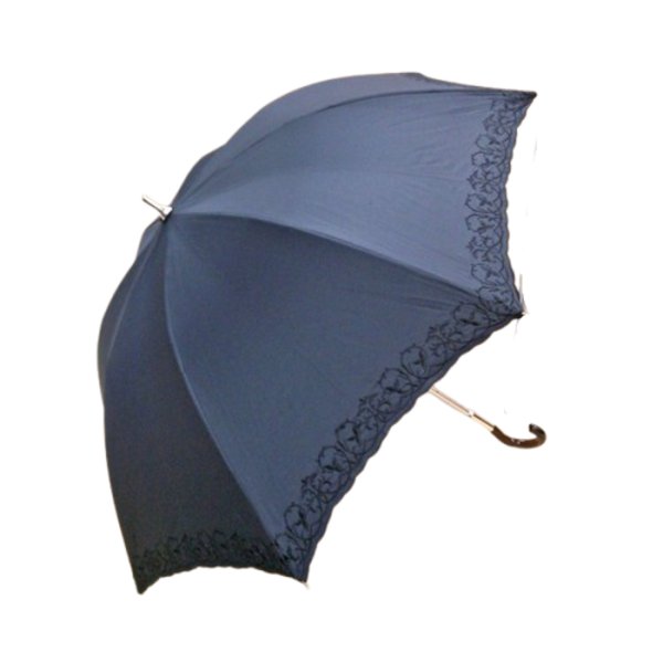 (訳あり品) 晴雨兼用 雨傘/日傘 (ブラック) 親骨長さ47cm UVカット率99％以上カット テイジン ナノフロント使用 遮熱パラソル |b04
