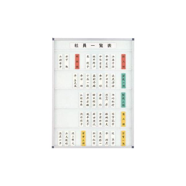 社員一覧表 横450×縦600×厚さ20mm No.90N |b04の通販は 12,626円