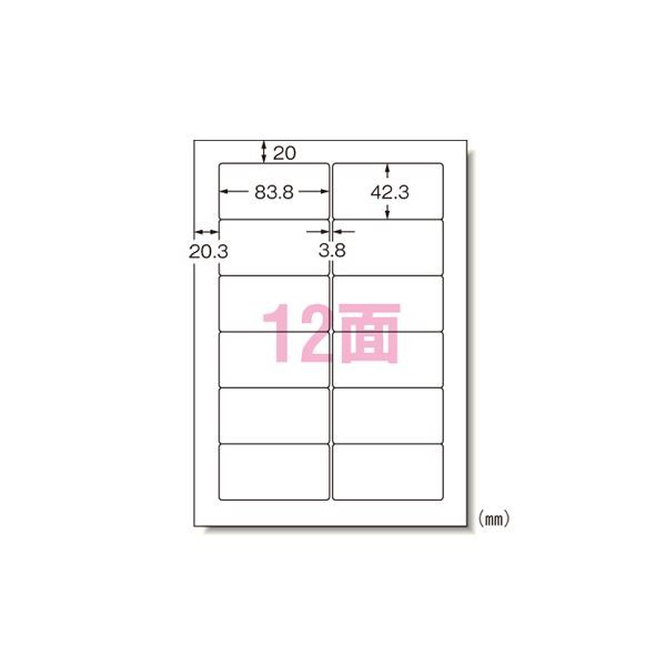 エーワン パソコンプリンタ＆ワープロラベルシール 〈プリンタ兼用〉 マット紙（A4判） 1000枚入 31153 1000枚 |b04