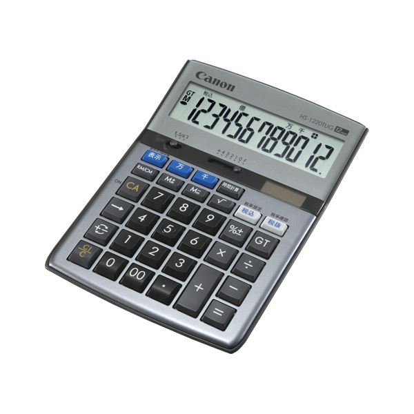 （まとめ） キヤノン Canon 電卓 HS-1220TUG 1台入 (×2セット) |b04の通販は 5,544円