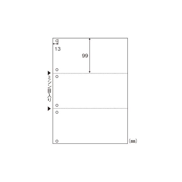 ヒサゴ マルチプリンタ帳票エコノミープライス A4判3面6穴 BPE2005 |b04