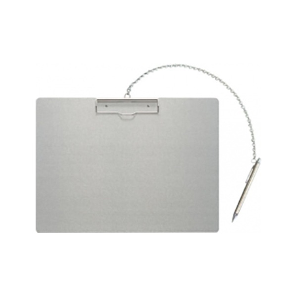 ナカキン アルミ用箋挟 B4判 チェーン+ペン付 ヨコ型 |b04の通販は