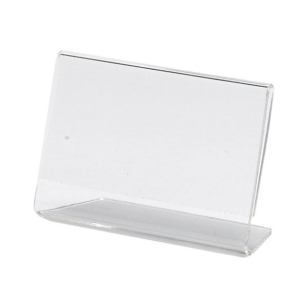 （まとめ） クルーズ L型サインホルダー 片面用 名刺サイズ 横型 (×20セット) |b04の通販は