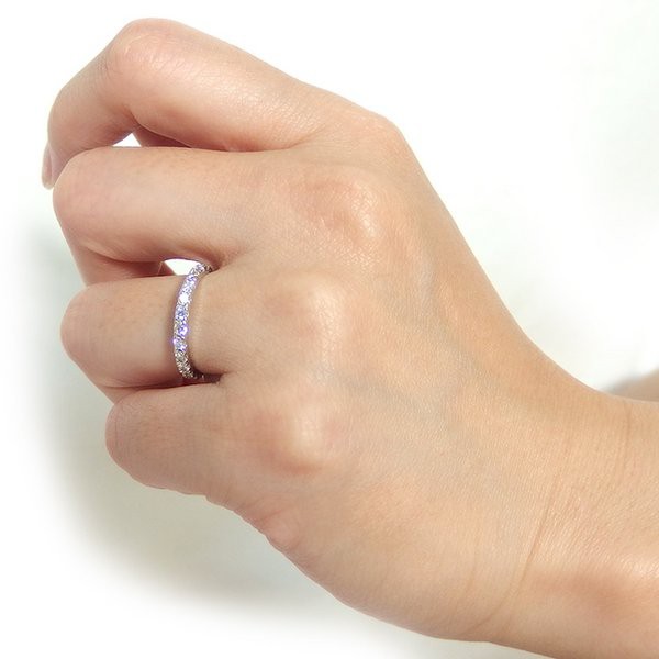 洗濯機可 【 送料無料 】ダイヤモンド リング ハーフエタニティ 0.5ct