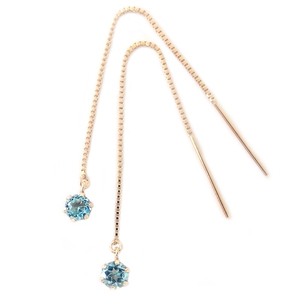 K18 18金 18k ロングピアス アメリカンピアス イエローゴールド♡②