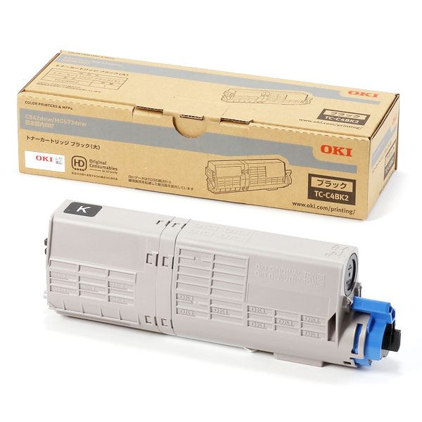 【純正品】OKI 沖電気 トナーカートリッジ【TC-C4BK2 ブラック大】【メーカー直送】代引き・銀行振込前払い不可・同梱不可の通販は