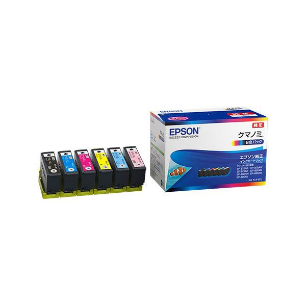 【純正品】 EPSON KUI-6CL-M 6 色 パック (BK 増 ) 【メーカー直送】代引き・銀行振込前払い不可・同梱不可