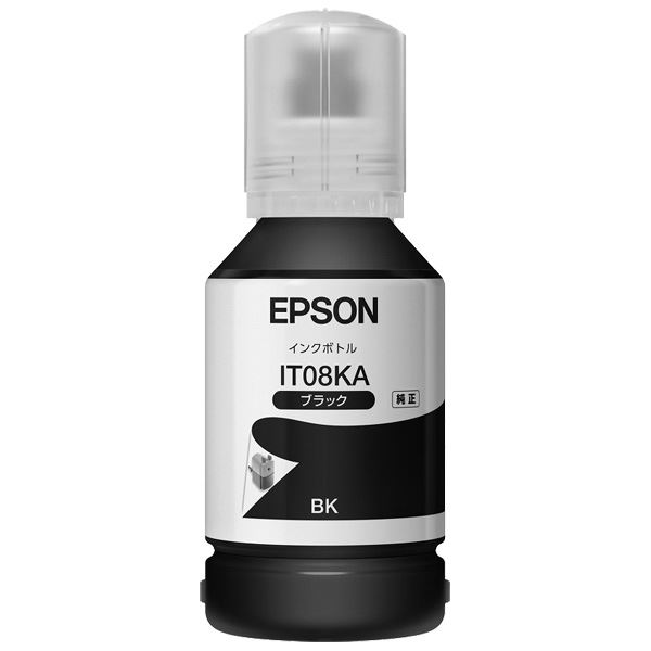 【純正品】 EPSON(エプソン) IT08KA インクボトル ブラック【メーカー直送】代引き・銀行振込前払い不可・同梱不可