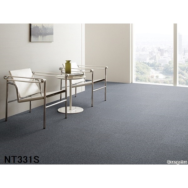 (20枚セット) 耐候性・耐薬品性・静電性に優れた カーペットタイル 裏面のり付加工 LINE NT-331S 日本製 タイルカーペット |b04の通販は