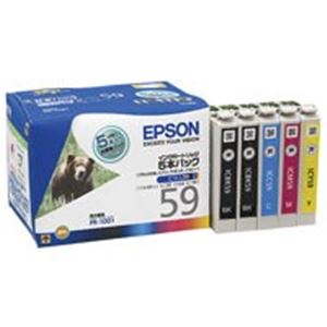 EPSON エプソン インクカートリッジ 純正 (IC5CL59) 4色パック 5本入り(ブラック×2、シアン・マゼンタ・イエロー×各1) |b04の通販は 7,550円