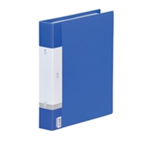 (業務用3セット) LIHITLAB 名刺ホルダー/名刺ファイル (A4/800枚収容 30穴) リングタイプ ヨコ入れ G8803-8 青 |b04の通販は 6,301円