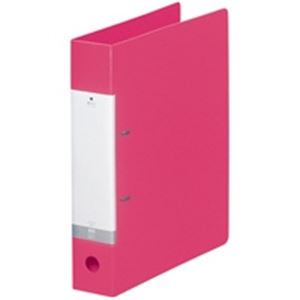 (業務用10セット) LIHITLAB D型リングファイル (A4/2穴) タテ型 G2240-3 56mm 赤 |b04の通販は