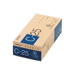 （まとめ）セイコー タイムカード C-25 100枚(×3セット) |b04 6,156円
