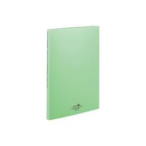 (業務用10セット) LIHITLAB クリアファイル/ポケットファイル (A4/タテ型) ポケット差替式 N-5015 黄緑 |b04の通販は