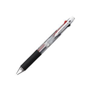 （まとめ）三菱鉛筆 JETSTREAMノック式4色BP 透明(×10セット) |b04の通販は