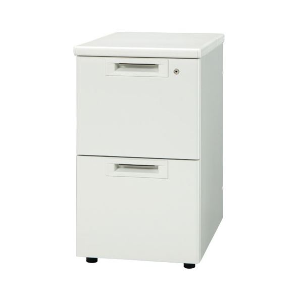 プラス 脇机2段 RJ-046D-A2 ホワイト 引出D |b04の通販は