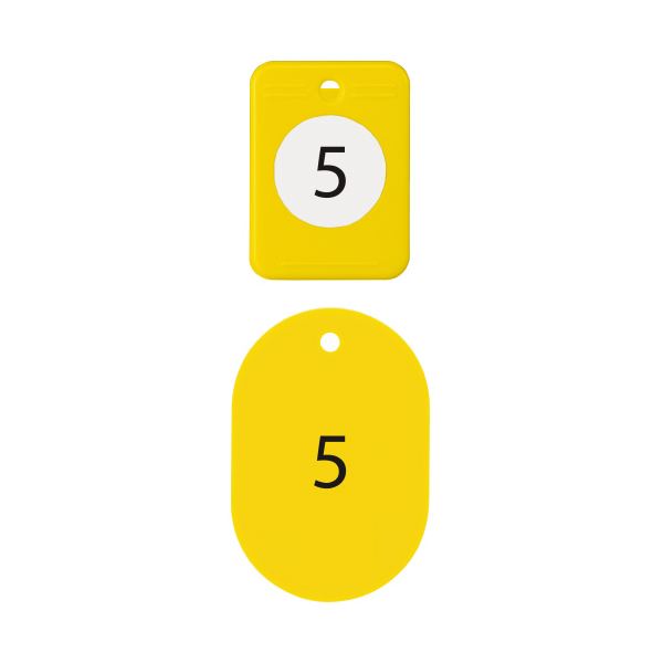 (まとめ）オープン工業 クロークチケット 1〜20 黄BF-150-YE(×2セット) |b04の通販は