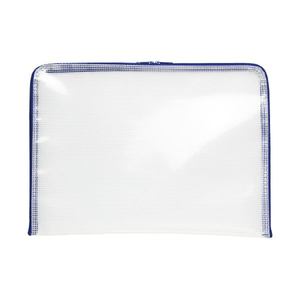 (まとめ）ソニック メッシュケースA4がばっと180°開く ブルー(×10セット) |b04の通販は