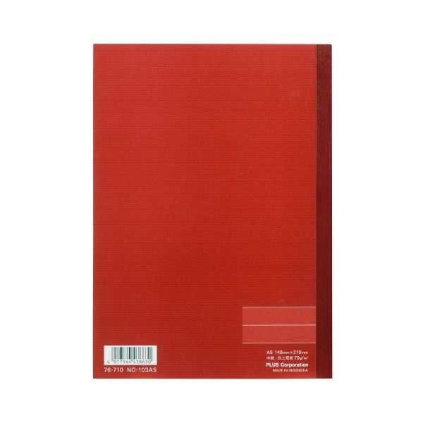 (まとめ）プラス ノートブック NO-103AS A5 A罫20冊(×5セット) |b04