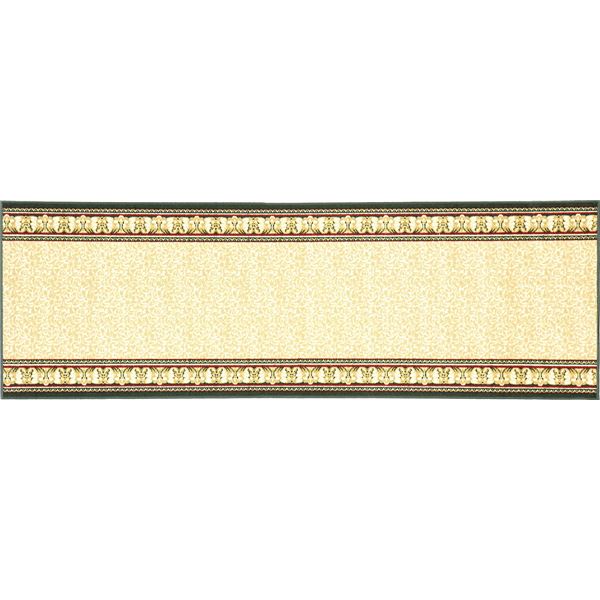 ラグマット 絨毯 約67cm×540cm ベージュ 洗える 滑りにくい 防キズ 防音 お手入れ簡単 タフトプリント リビング ダイニング |b04の通販は