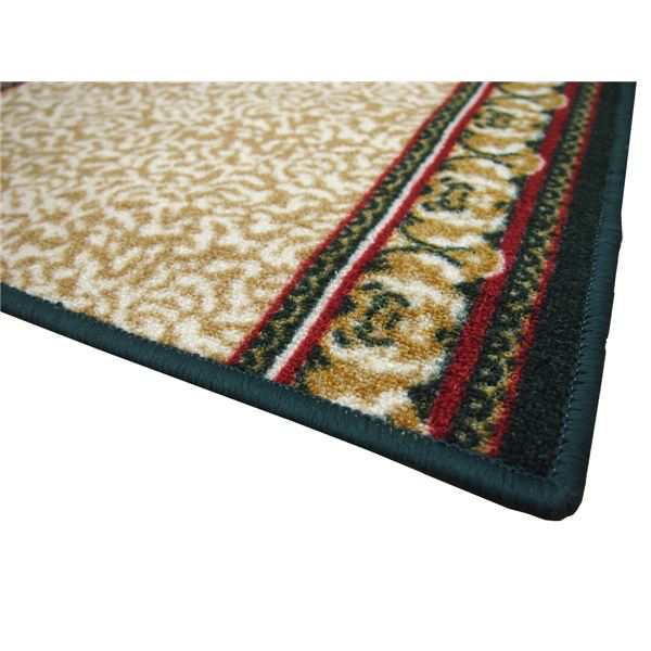 ラグマット 絨毯 約80cm×440cm ベージュ 洗える 滑りにくい 防キズ 防音 お手入れ簡単 タフトプリント リビング ダイニング |b04の通販は