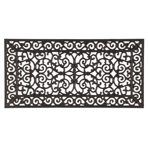 屋外用 玄関マット ドアマット 約60×120cm 大型 ラバーマット 玄関 エントランス 入口 |b04の通販は 6,286円