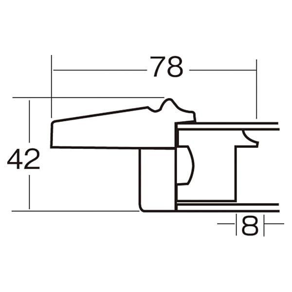 油絵額・キャンバス額・日本画・茶色油絵額 木製油縁額 F12（606×500mm） 木地【メーカー直送】代引き・銀行振込前払い不可・同梱不可
