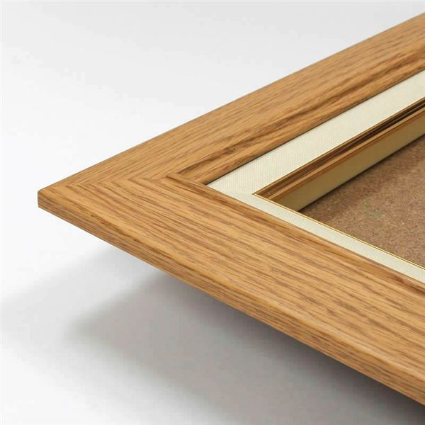 油絵額・キャンバス額・日本画・茶色油絵額 木製油縁額 F12（606×500mm） 木地【メーカー直送】代引き・銀行振込前払い不可・同梱不可