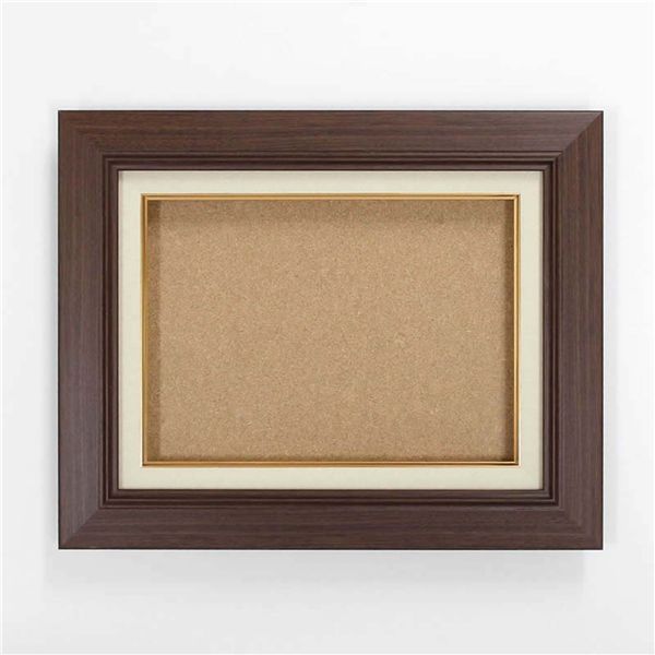 油絵額・キャンバス額・日本画・茶色油絵額 木製油縁額 P10（530×410mm） ブラウン【メーカー直送】代引き・銀行振込前払い不可・同梱不可