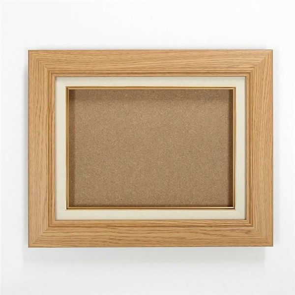 油絵額・キャンバス額・日本画・茶色油絵額 木製油縁額 P10（530×410mm） 木地 |b04