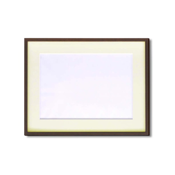 水彩額縁 フレーム F6号 ブラウン 壁掛けひも アクリル マット付き 化粧箱入り 5767 額縁 額 |b04の通販は 8,352円