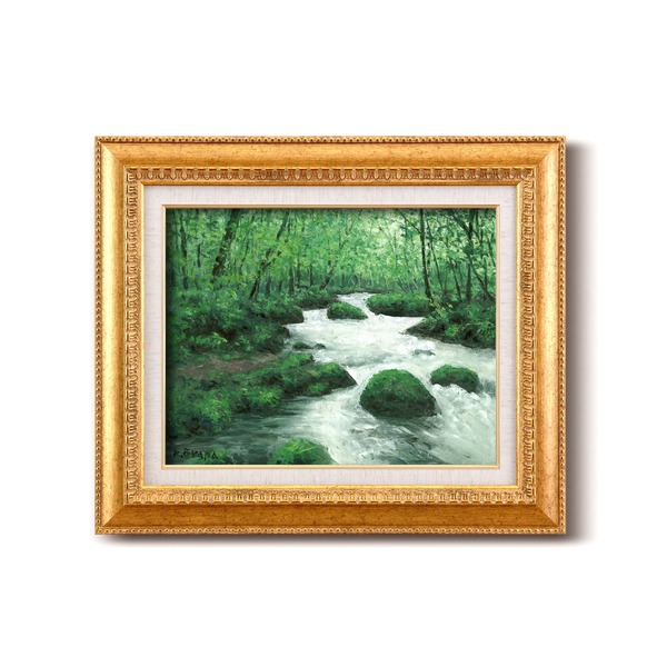 市場】【クーポン配布中】油絵額/フレームセット 【F6号】 大山功「奥