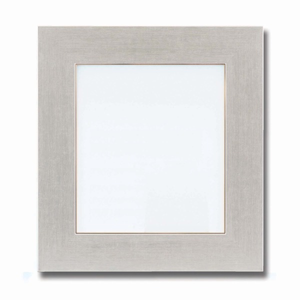 〔 色紙額 〕 幅が広い色紙額 白・黒・金・銀色紙額（8×9）273×242mm シルバー フレーム 額縁 額【メーカー直送】代引き・銀行振込前払い不可・同梱不可の通販は 5,044円